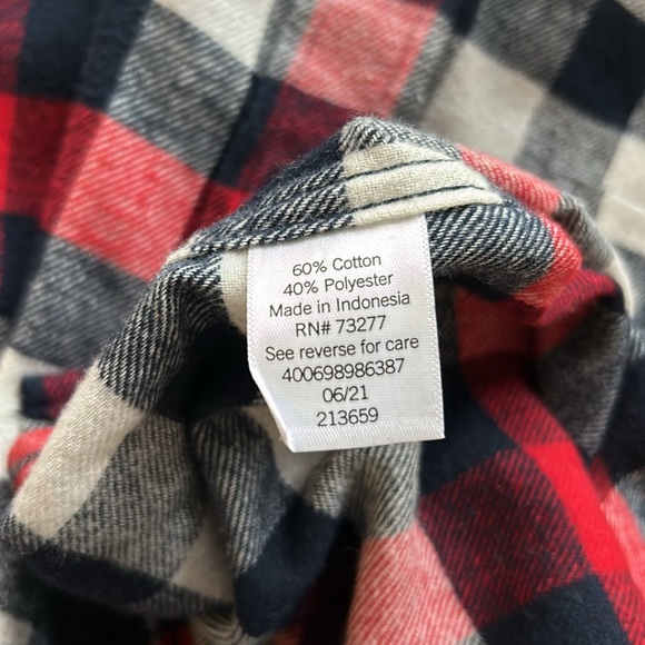Men’s Button Up Flannel Shirt Size Small - Picture 4 of 5